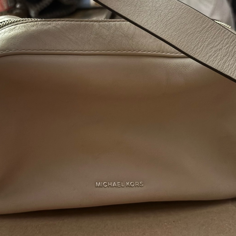 MICHAEL Michael Kors grand medium shoulderbag with silver hardware cement color - Picture 2 of 8
